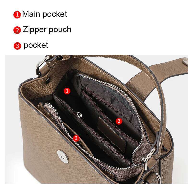 High-end for women 2025 new niche practical crossbody versatile fashion hand bucket shoulder bag