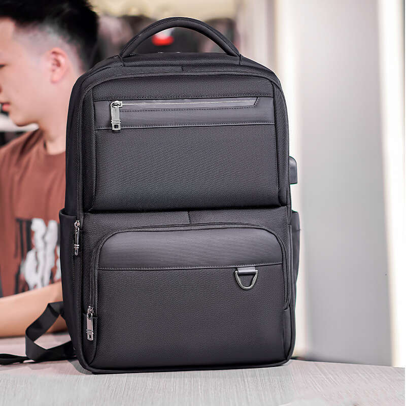 Men's High-End Backpack, Multi-Functional Business Laptop Bag, Large Capacity Double Shoulder Bag