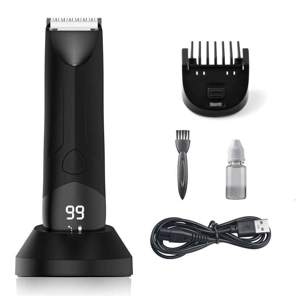 Electric Body Shaver Manscaper Pubic for Men Balls Women Bikini Trimmer Hair Remover Privates Part Grooming Clipper