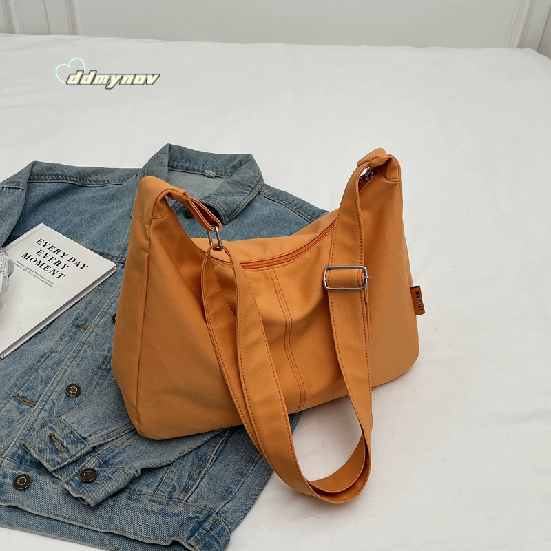 Women's Spring Summer New Crossbody Versatile Simple Shoulder Bag Korean Style College Student Commuter Backpack ddmynov