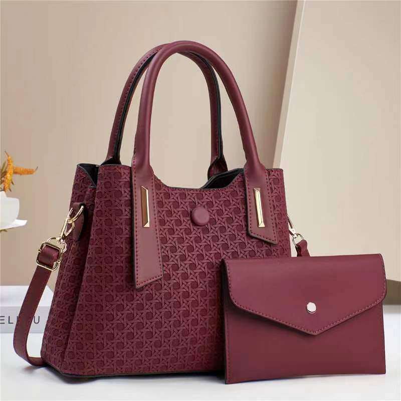 New Simple Fashion Trend Mother-Daughter High-End Large Capacity Shoulder Crossbody Bag Handbag for Women