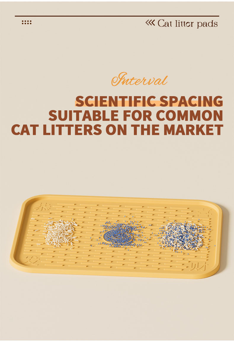 Oversized cat litter mat cat litter box splash proof mat waterproof sand control board pet dining table mat carpet mat wholesale