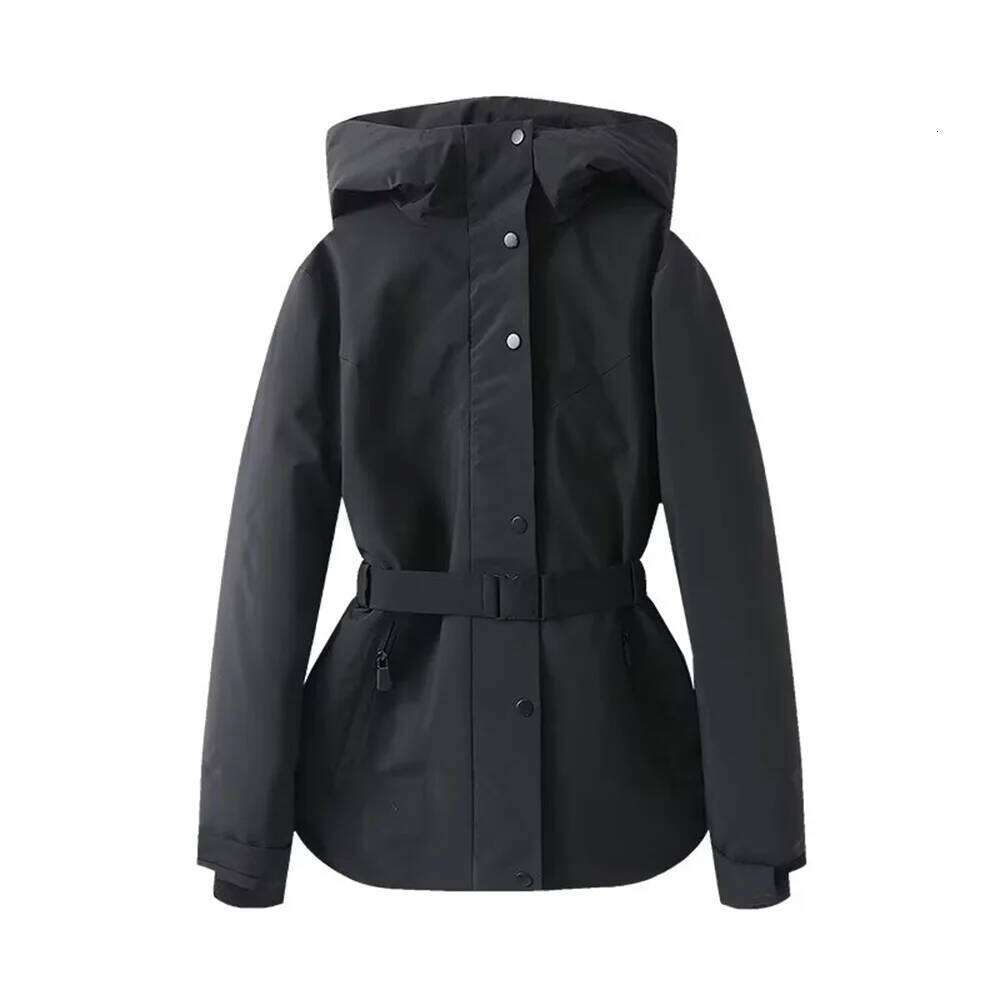 2025 Fashion Women's Casual Elegant Design Sense European and American Skiing Series Waist Warmth Cotton Clothes