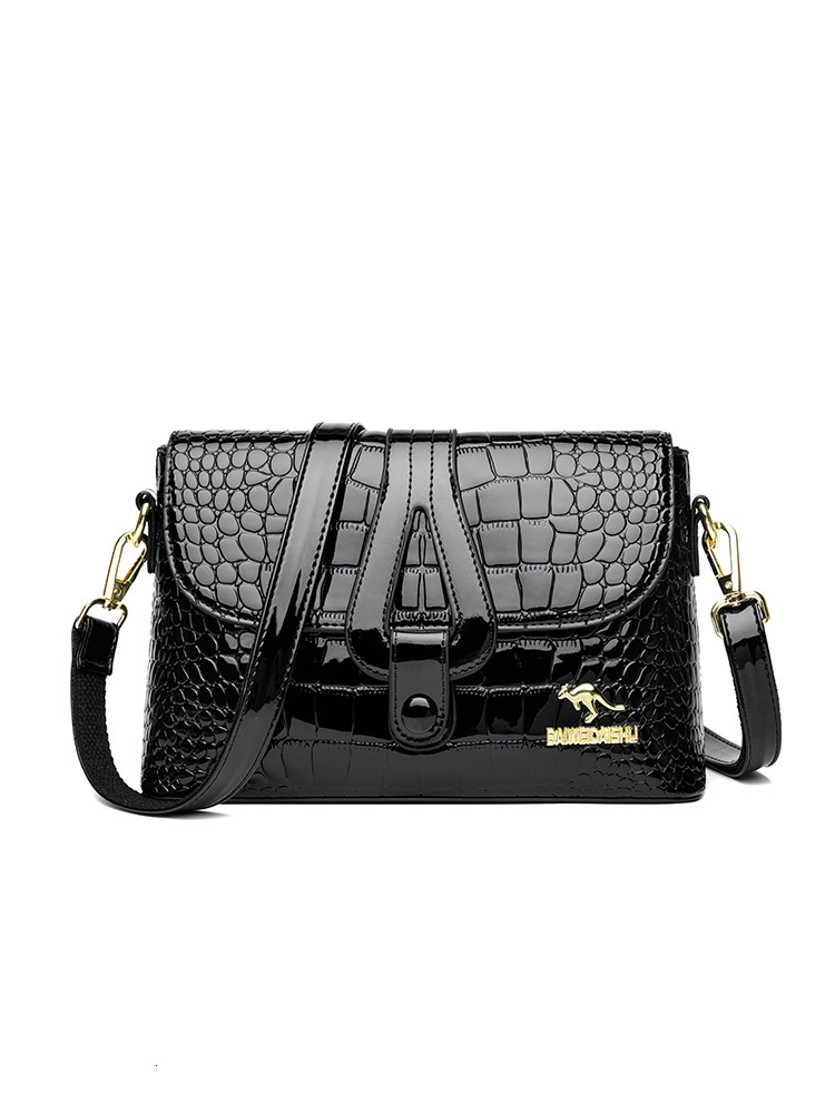 Free Shipping Luxury Women's Designer Genuine Handbag Leather Small Square Bag Casual Shoulder Crossbody Bag Versatile Large Capacity Middle-aged
