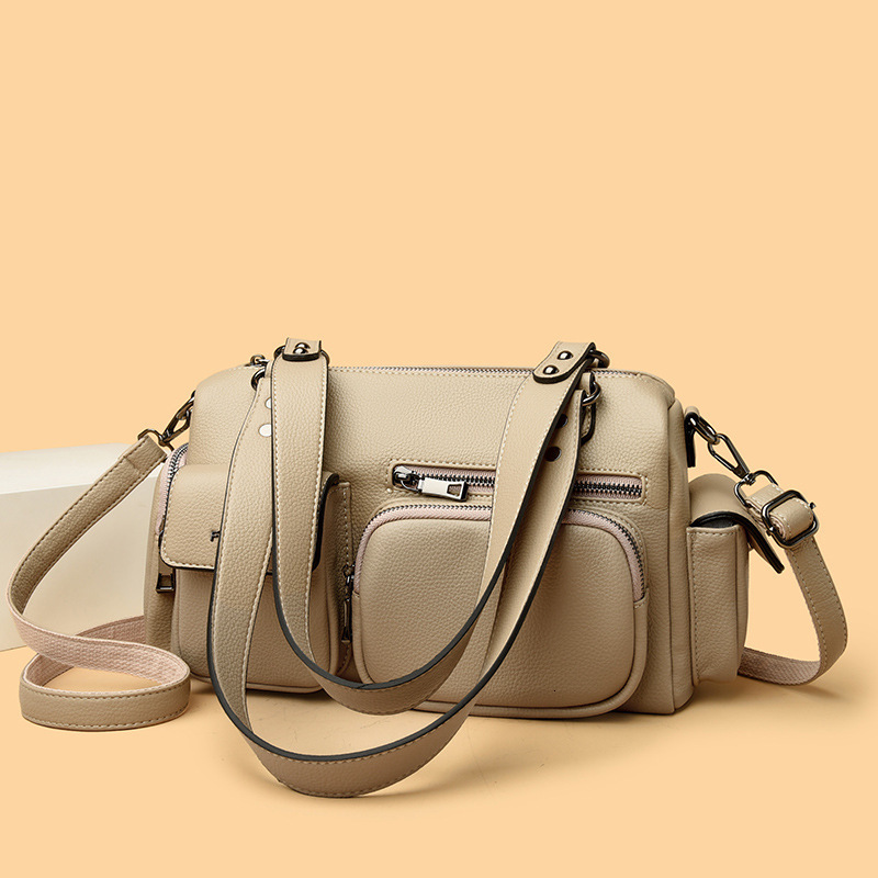 free shipping Women's designer 2025 New Large Luxury Capacity Boston Pillow Bag Multi-Pocket Sweet Cool Handbag Single Shoulder Crossbody Underar