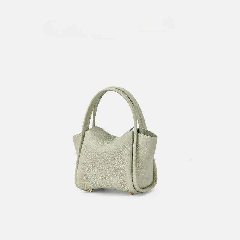 Women's Leather Handbag Top-handle Bags Vegetable Basket Summer Hand-held Crossbody Mini Phone Bag