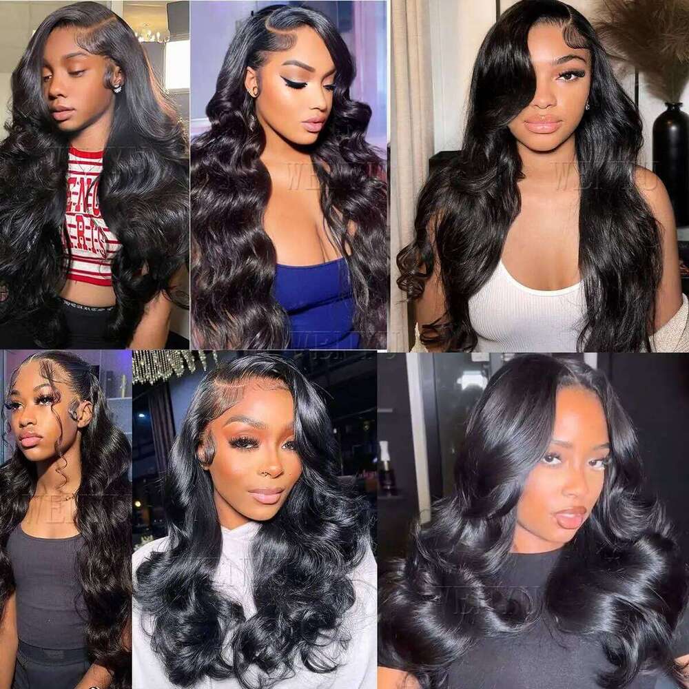 13*6 Body Wave Front Wig 13x4 HD Transparent Lace Frontal 200% Remy 6*4 Gluess Wigs Human Hair