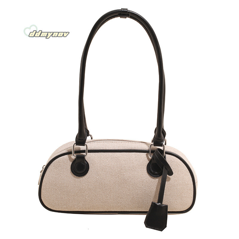 for Women 2025 New Spring Summer Niche High-end Handheld Bowling Single Shoulder Crossbody Baguette Bag ddmynov