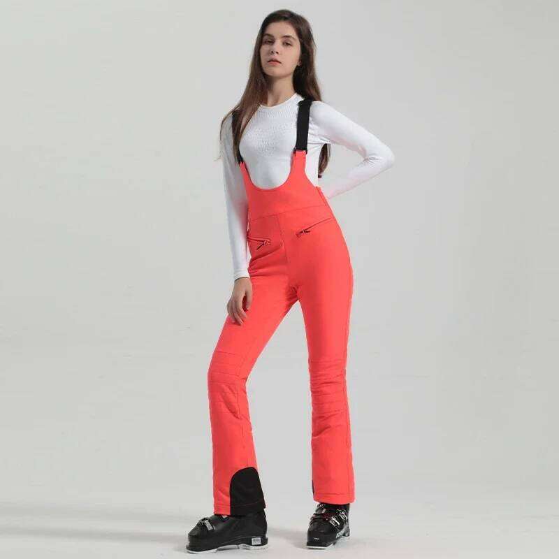 2025 New Skiing Pants Winter Female Slim Snow Trousers Outdoor Mountain Snowboard Jumpsuits Women Sport Windproof Ski Overalls