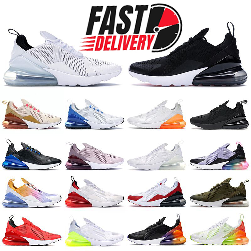 Outdoor Jogging Trainers 270 Sports OG Running Shoes Women Mens Triple White Black Barely Rose 27c BE True GUniversity Red Guava Ice Blue Platinum Volt 270s Sneakers