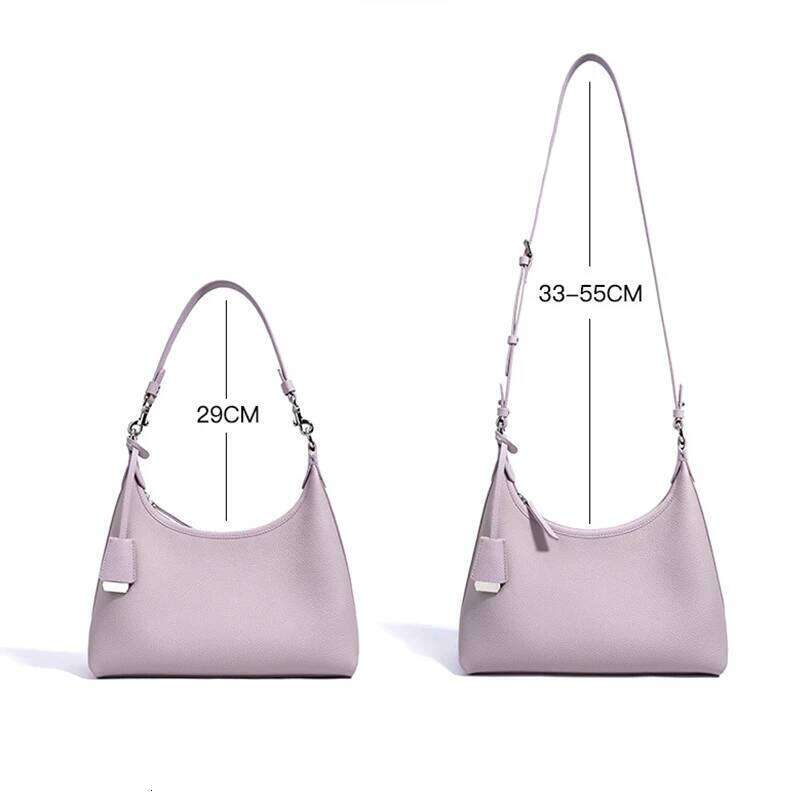 Women's Shoulder Genuine Leather Crossbody Bags Boutique Design Women Fashion Accessories Underarm Hobo Bag 2025 Spring