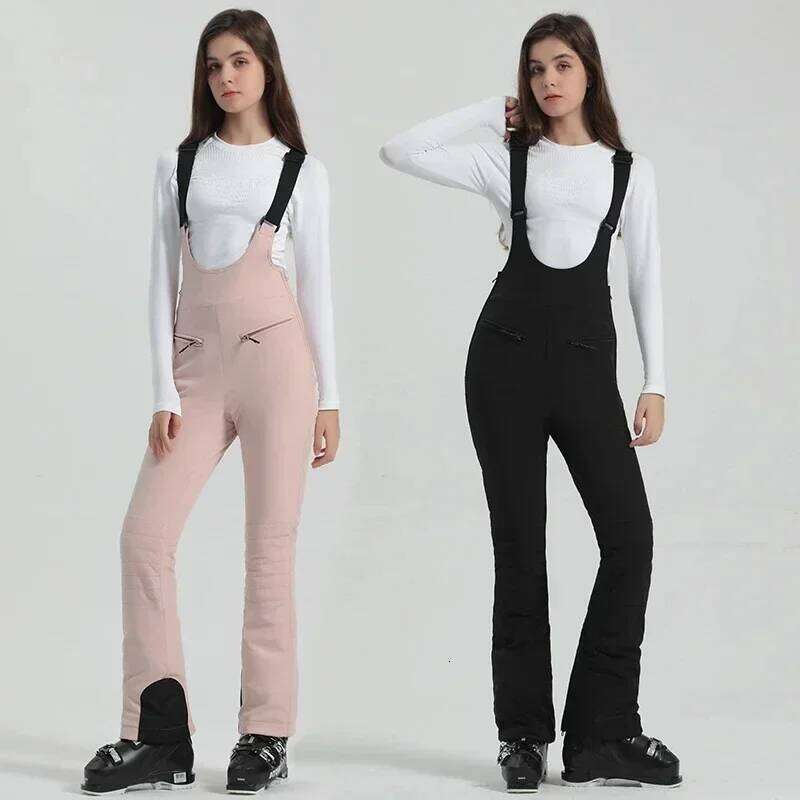 2025 New Skiing Pants Winter Female Slim Snow Trousers Outdoor Mountain Snowboard Jumpsuits Women Sport Windproof Ski Overalls
