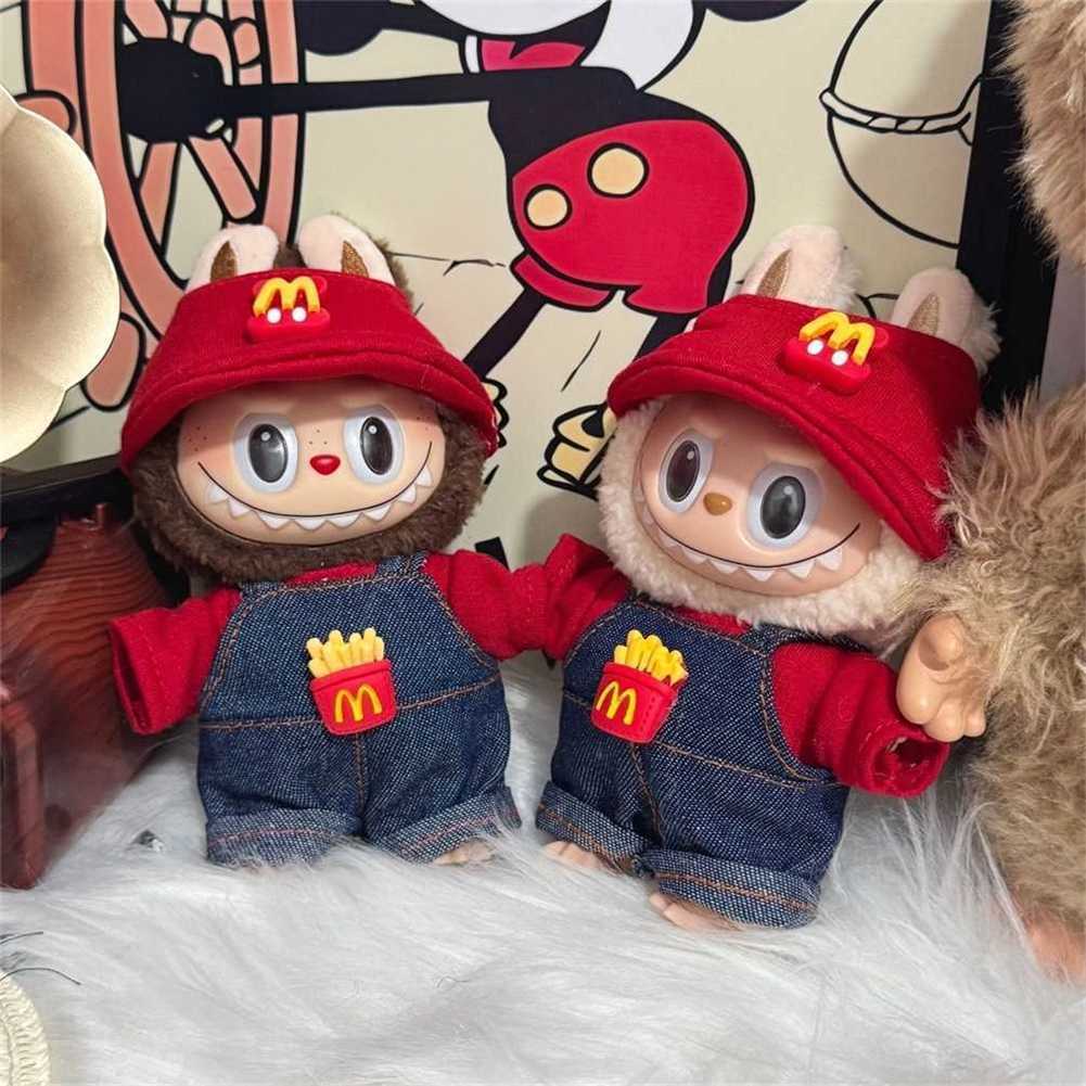 70% off wholesale First and Second Generation 17cm Labubu McDonalds Set Sitting Party Baby Clothes Doll Replacement 10A Quality Online