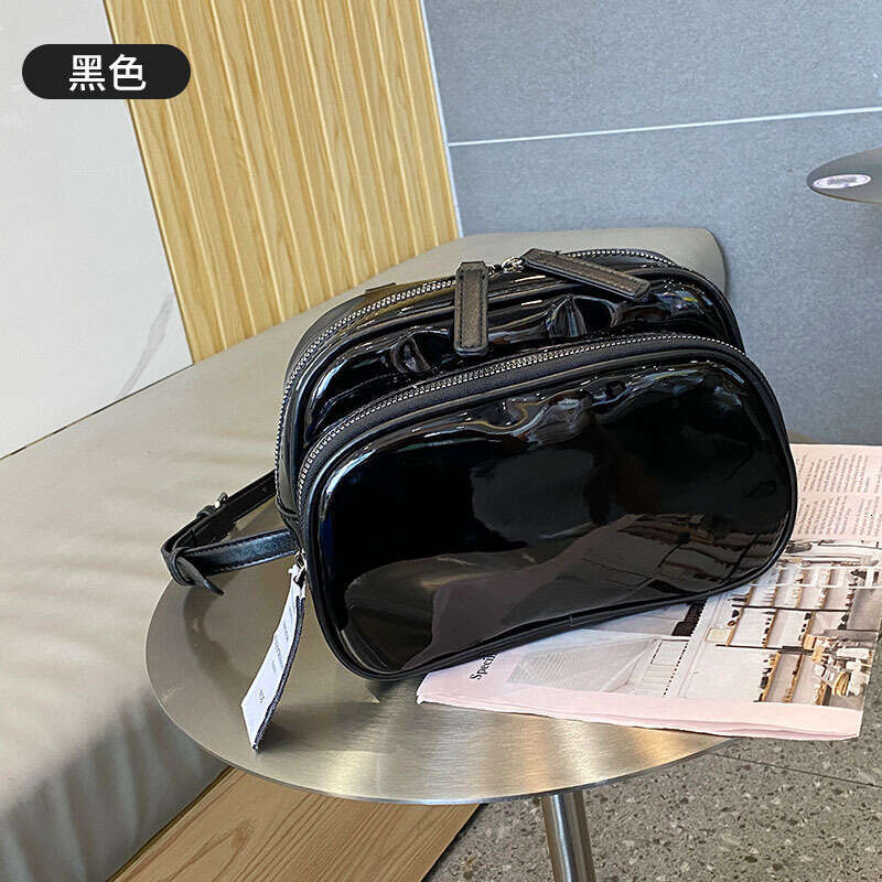 2025 New Cute Mini for Girls, Casual Fashion College Style Glossy Black Backpack