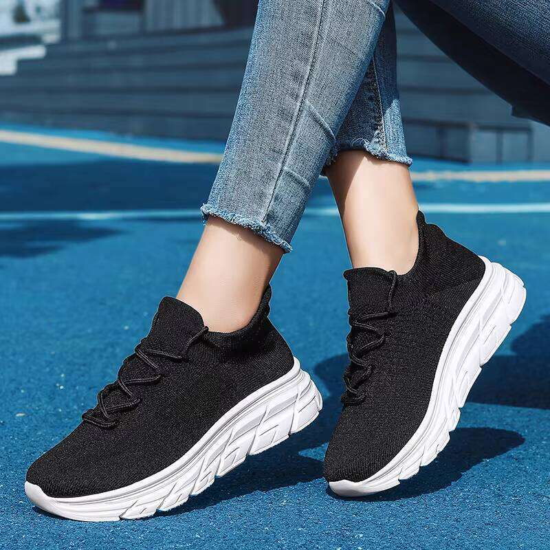 Summer Fashion Running Flying Woven Breathable Men and Women Large Size Sports Casual Shoes