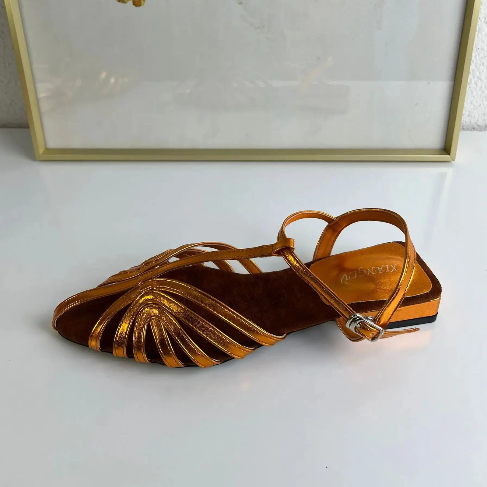 Fine Belt Combination Flat Heel Roman Womens Sandals Summer 2025 Fashionable Versatile Outward Travel Beach Shoes Woman 250604