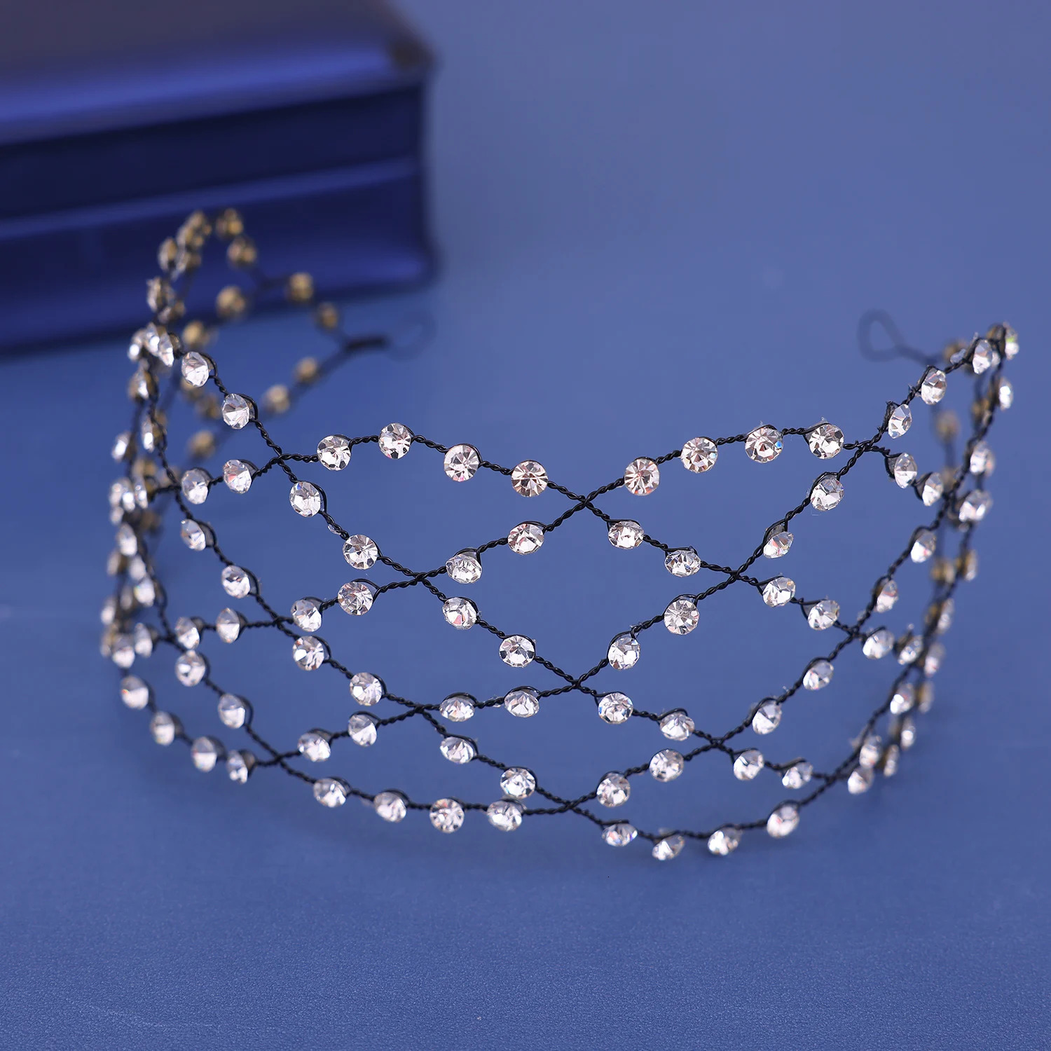 Fashion Handmade More Color Crystal Headbands Wedding Hair Accessories Rhinestone Hairband Bridal Head Vines 250610