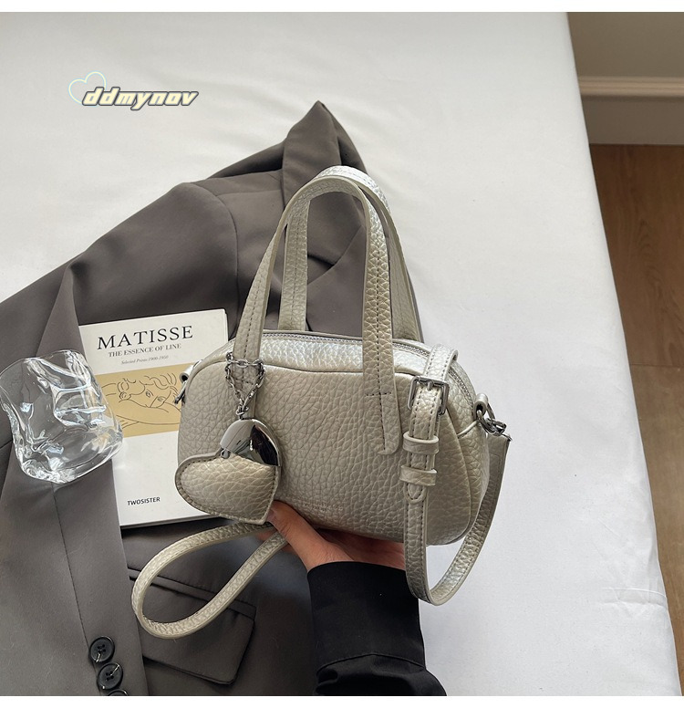 Trendy Handbag for Women 2025 Spring Summer New Fashion Versatile Fashionable Lychee Pattern Shoulder Crossbody Underarm Bag ddmynov