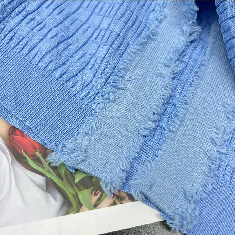 YuooMuoo 2025 New Arrival Women Knitted Long Dress Elegant V-neck Single-breasted Split Sweater Dress Office Lady Dresses XJ250610