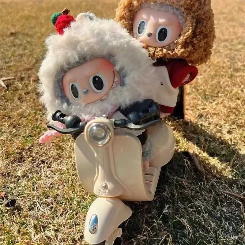 Labubu Accessories Labubu Have A Seat Toy - Labubu Scooter with LED Lights Music Cute Desk Decor for Labubu Doll Collectors W250610