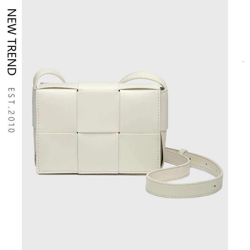 Six Compartment Woven for Women Textured Niche Crossbody Soft Leather Lipstick Bag Mini Casual
