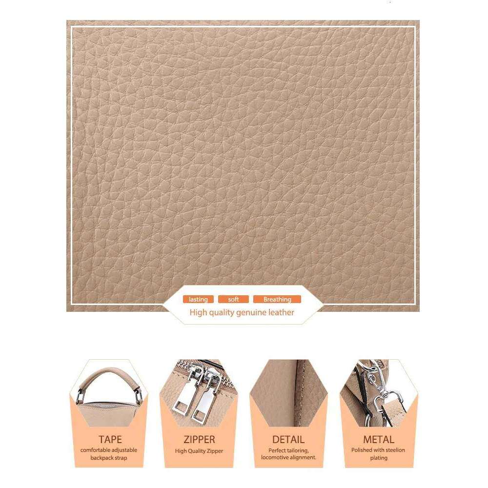 Zency Women's Genuine Leather Simple High Quality Tote Small Vintage Boston Handbag Female Shoulder Crossbody Ladies Bag