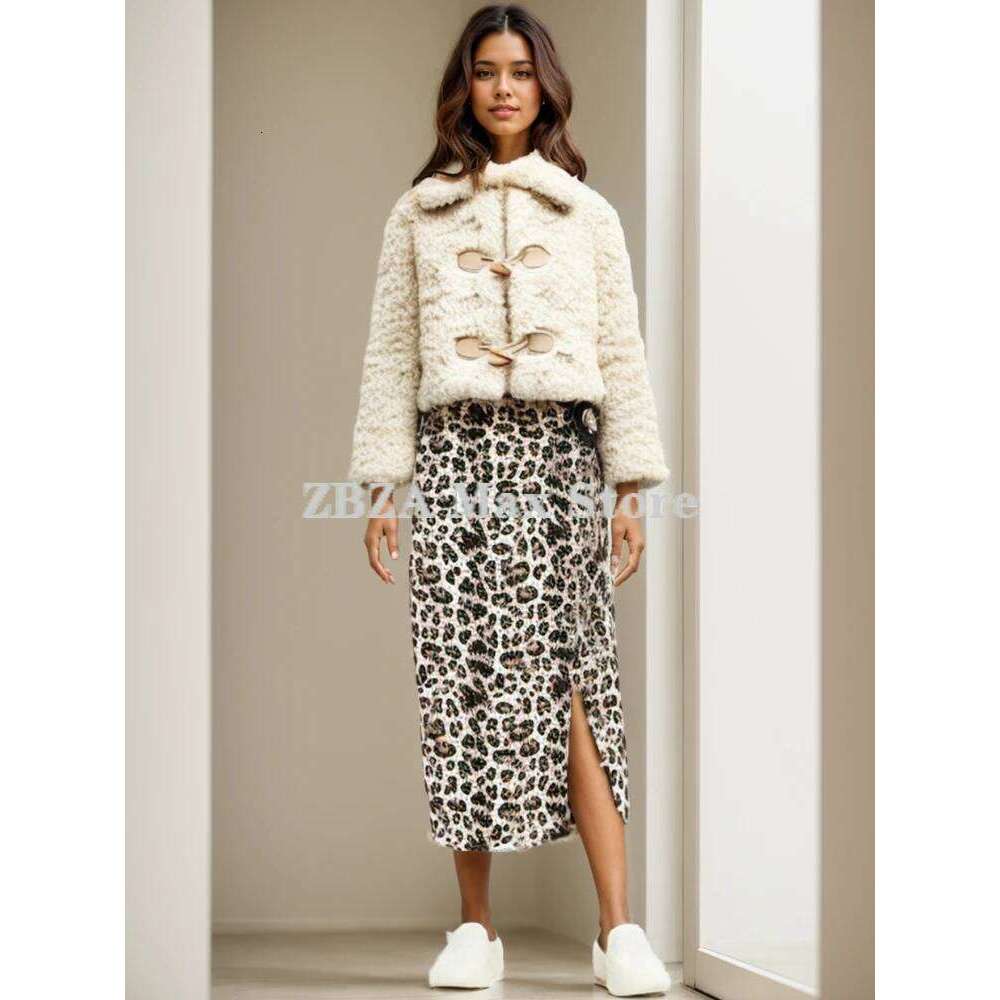 ZBZA Women's Thick Warm Lamb Jacket Solid Lapel Long Sleeved Single Breasted Pocket Faux Fur Outerwear Winter Female Chic Coat