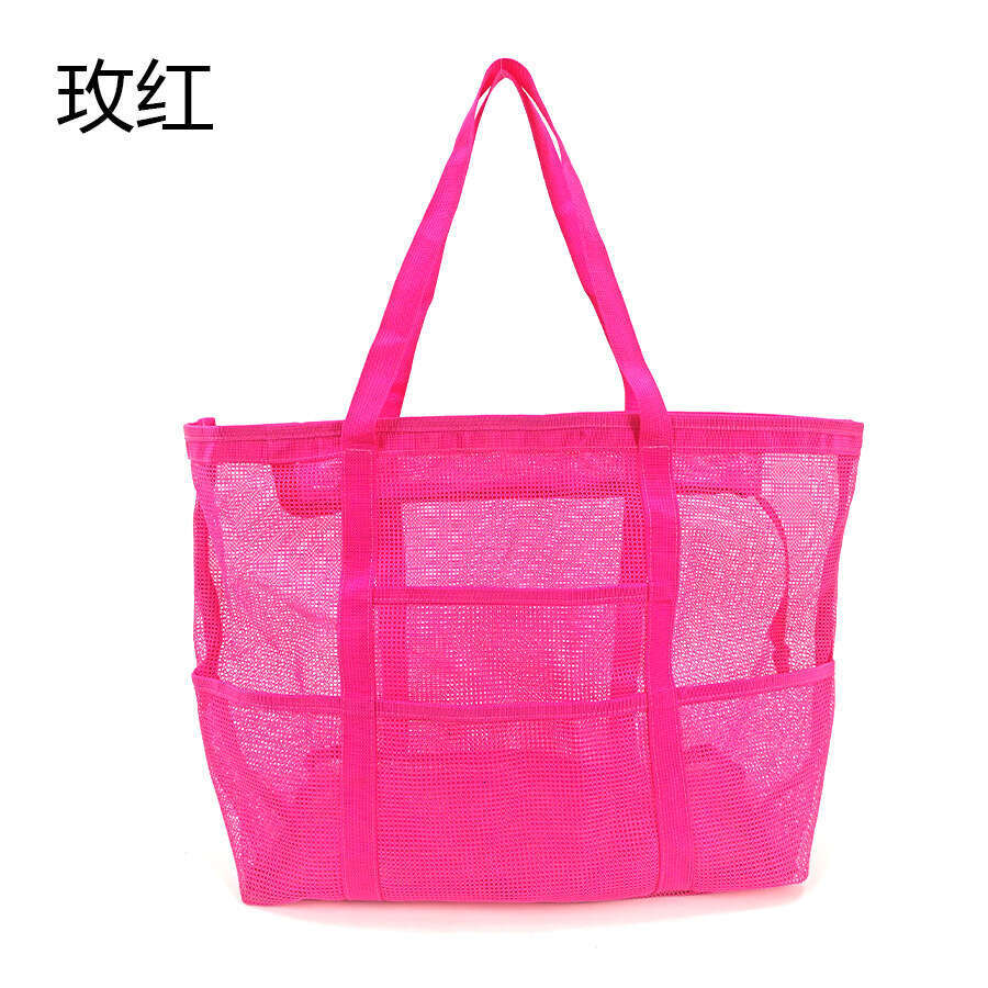 Summer New Korean Style Beach Swimming Toy Handheld Storage Large Capacity Mesh Visible Makeup Toiletry Bag