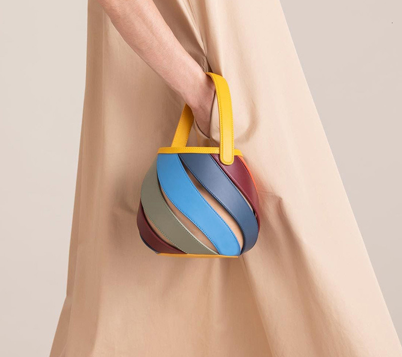 Free Shipping 2025 New Designer Bag Color Blocked Cross-border Niche Handbag Handheld Luxury Wallet High-quality Patch Shoulder Bag