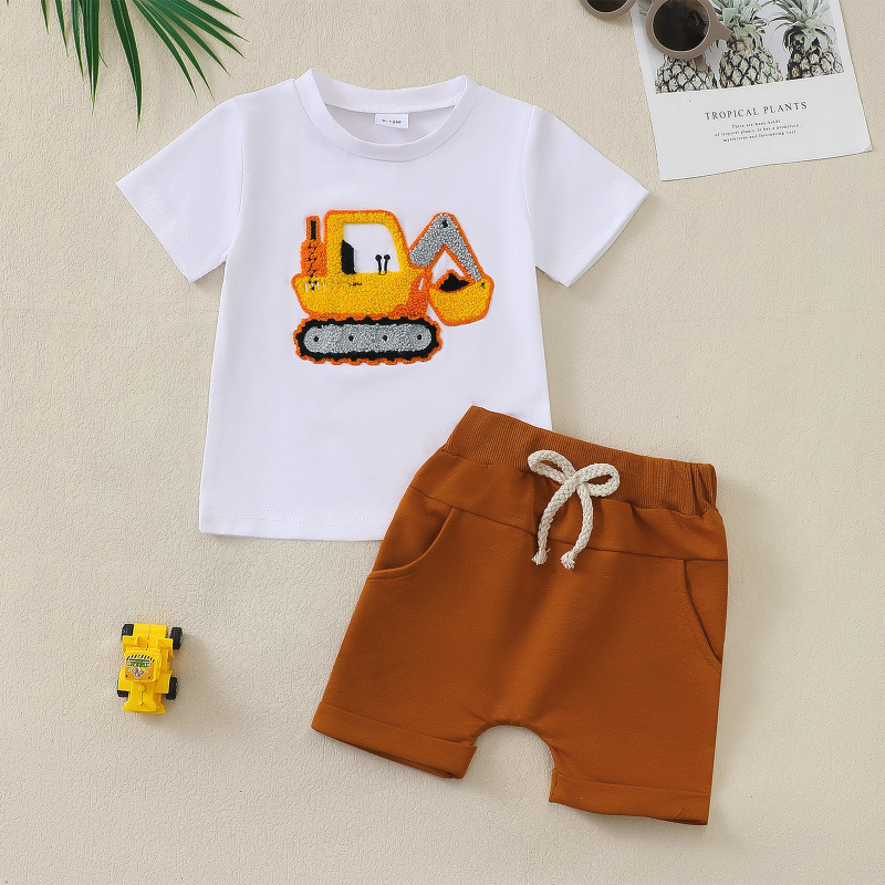 Hot baby clothes cotton ammonia children's short-sleeved T-shirt solid color short-sleeved children's custom T-shirt children's short-s