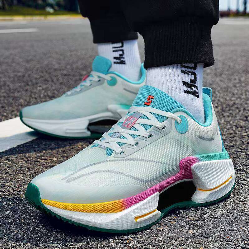 Stylish and Comfortable Couple Running Lightweight Sneakers Breathable Upper Sport Shoes