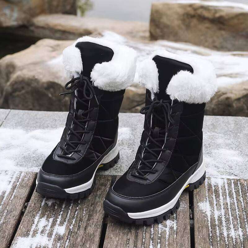 New Fashion Women's Casual Outdoors Warm Plush Women Snow Boots Running Sports Shoes