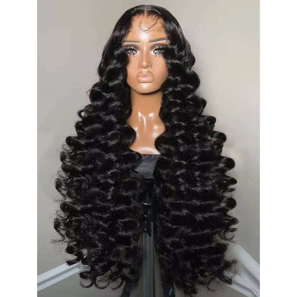30 Inch Loose 13x6 HD Front Human Hair Brazilian 250% Water Deep Wave Wigs 13x4 Lace Frontal Wig For Women