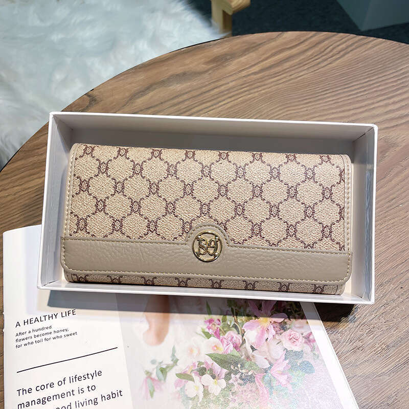 New Fashion Long Style Genuine Leather Multi-Card Slot Card Holder Women's Wallet