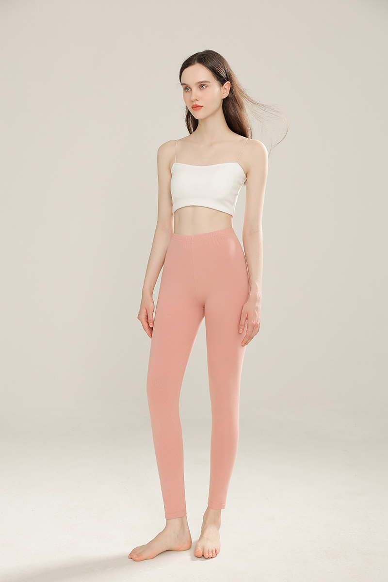 High waisted pure cotton autumn pants for women, combed cotton antibacterial autumn and winter warm pants for women, belly hugging cotton underwear fo
