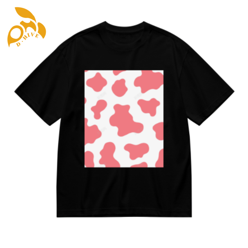 Leopard print Designer Oversize Customized leopard print cow print Men's Women's shirt Short Sleeve Round neck outdoor breathable printed Fr