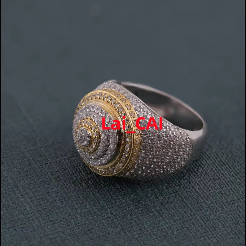 Iced Out Moissanite Rapper Rings Iced Out Custom Ring Iced Out Ring Hiphop Ring Customized Ring.