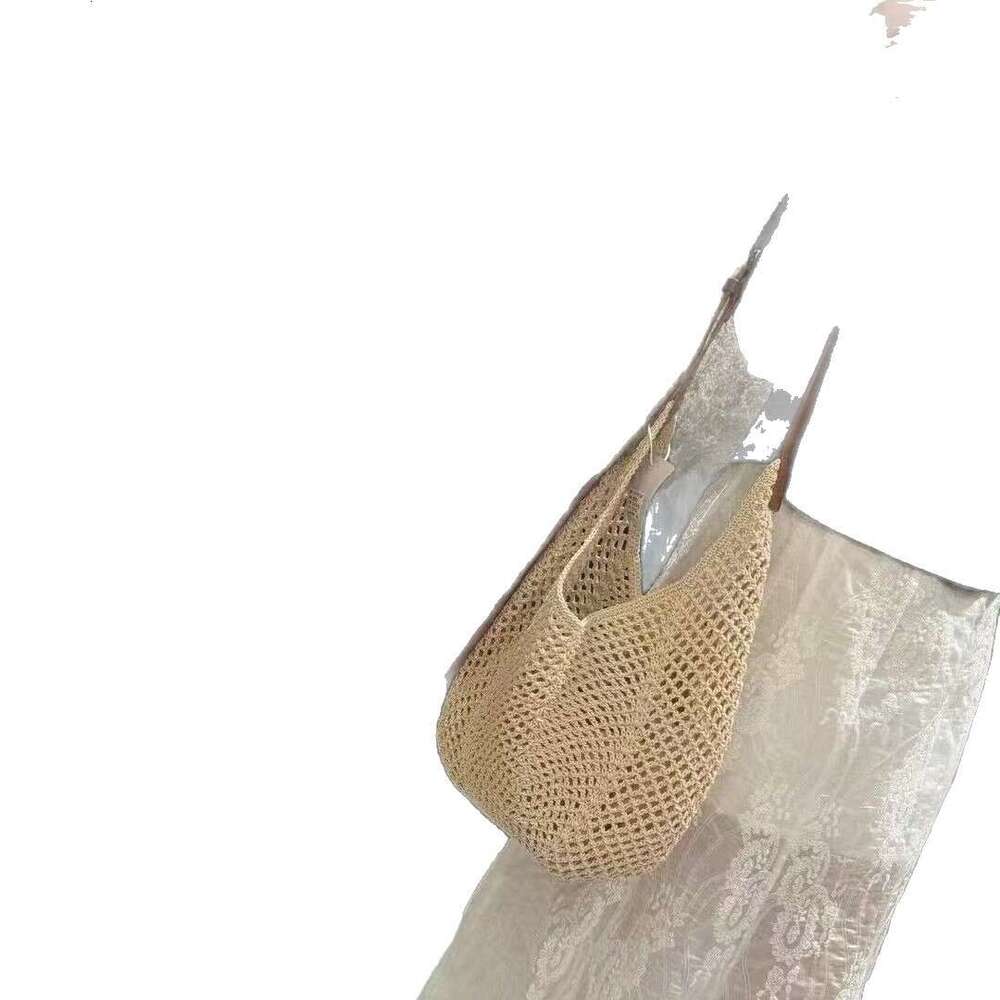 2025 Summer New Handmade Straw Woven for Women Genuine Leather Vacation Beach Tote Fashion Shoulder Crossbody Bag