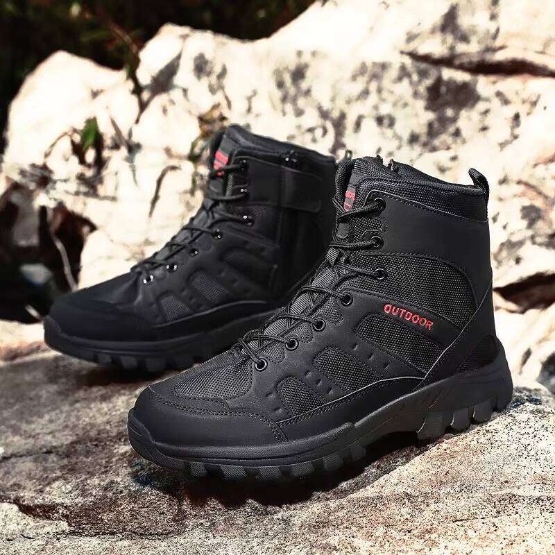 Factory Direct New Popular Quality Outdoor High Top Safety Shoes for Men Hiking Boots