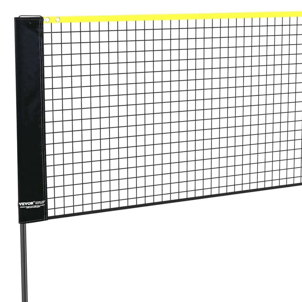 VEVOR 20FT Badminton Height Adjustable Volleyball Wide Foldable Pickleball Portable Tennis Net Set with Poles Stand