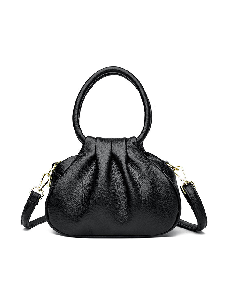 Free Shipping Mom Bag Middle-aged Luxury Top Layer Soft Cowhide Bag 2025 New Women's Double-layer Small Handbag Crossbody Soft Leather Designer W