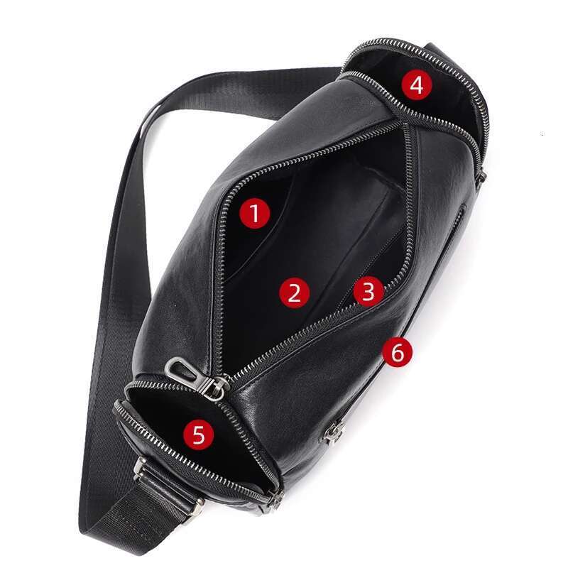 100% Genuine Leather Round Boston Bag Small Zipper Shoulder Men Fashion Messenger Crossbody Bags