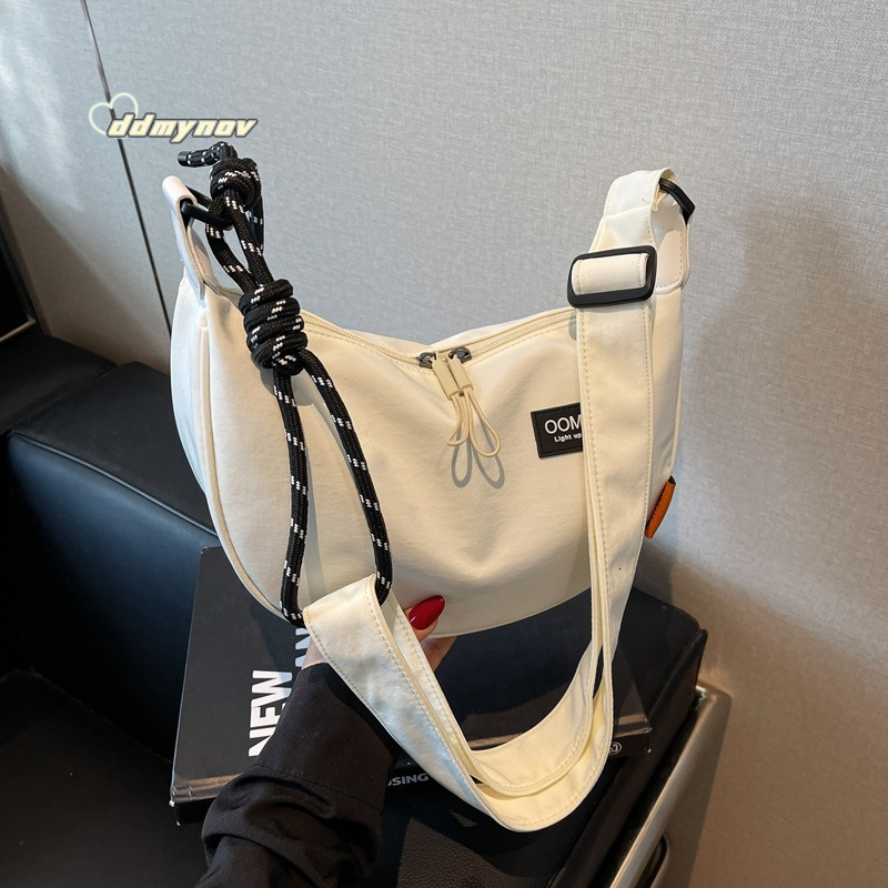 Colorful Rope for Women, Students, Men, Single Shoulder Outdoor Travel Versatile Dumpling Bag, Sports Casual Crossbody Bag ddmynov