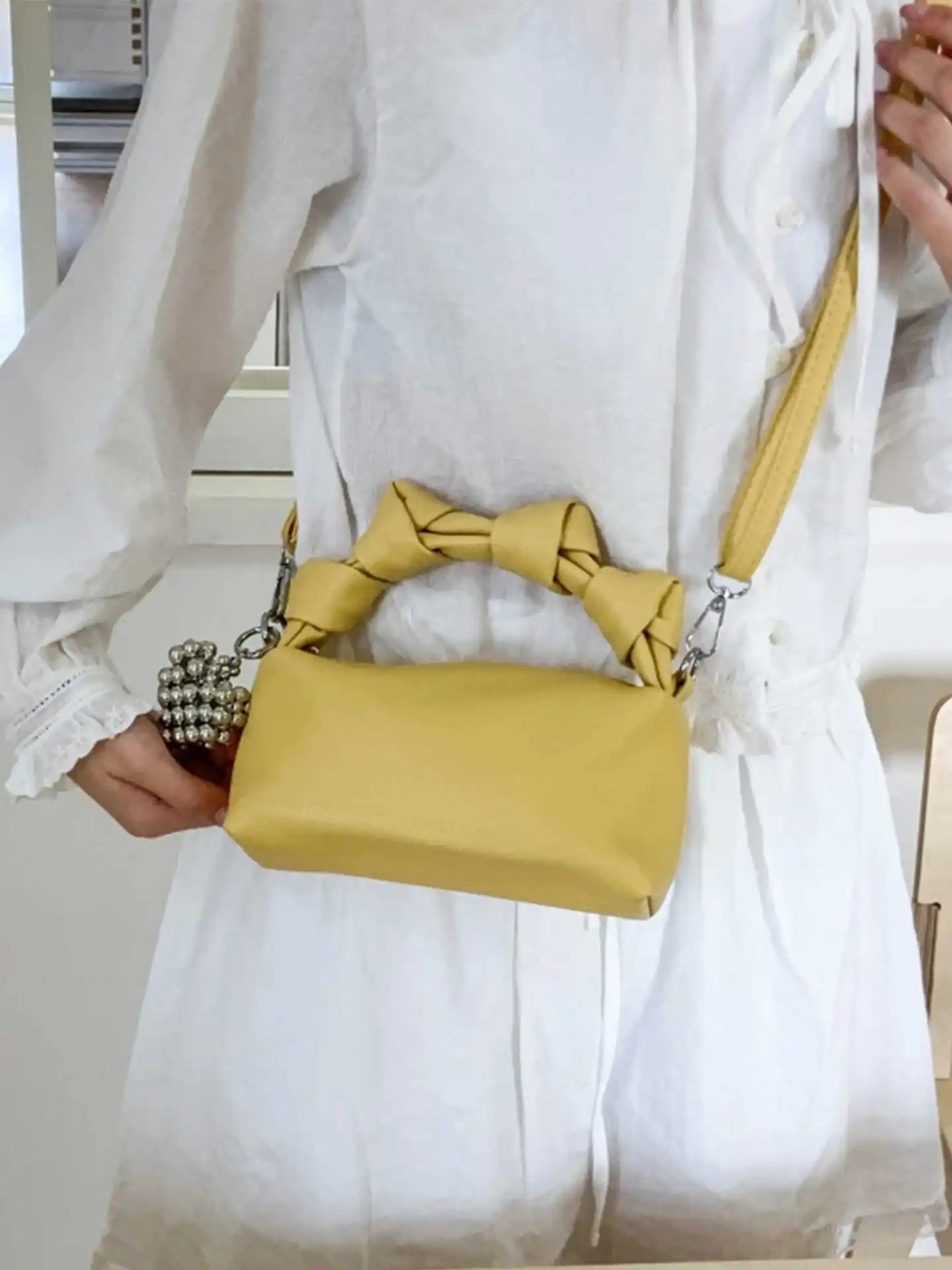 y ner Green Womens Handbags Summer Versatile Temperament Commute Crossbody Bags Fashion Niche Pillow Bags 250605