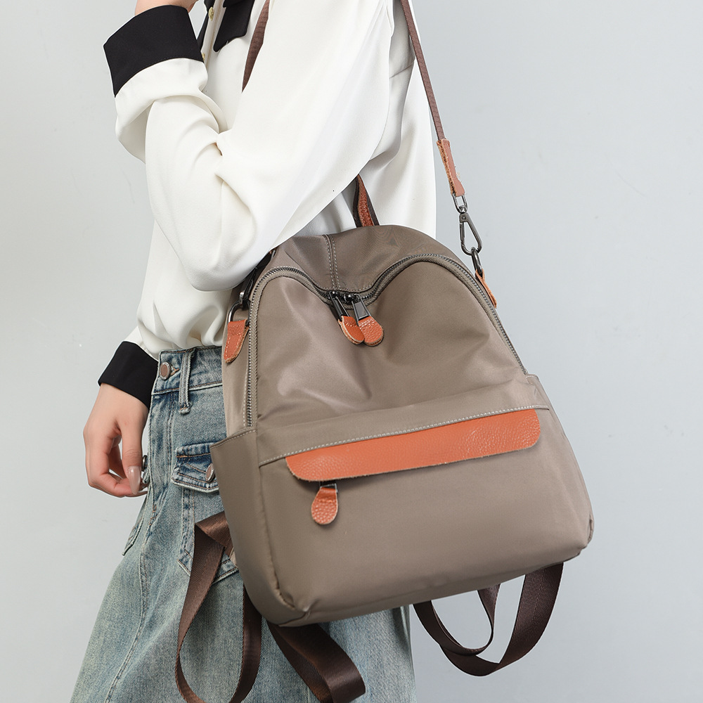 High-Density Waterproof Oxford Cloth Large Capacity Casual Texture Outdoor Travel Backpack