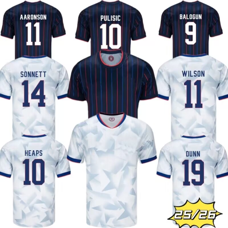 2024 2025 2026 US Soccer Jerseys PULISIC McKENNIE ADAMS WEAH REYNA HEAPS MUSAH BALOGUN ROBINSON DUNN Men women kids shirt National team football home away USMNT