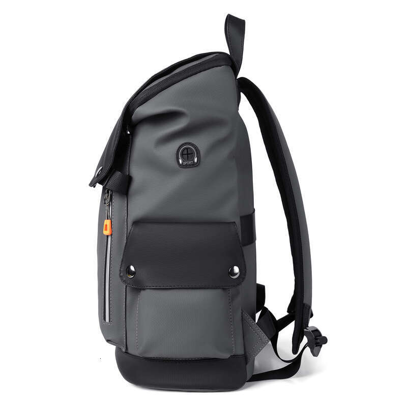 New Men's Lightweight PU Casual Bag Business Travel Commuter Backpack