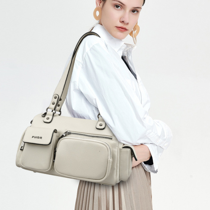 free shipping Women's designer 2025 New Large Luxury Capacity Boston Pillow Bag Multi-Pocket Sweet Cool Handbag Single Shoulder Crossbody Underar