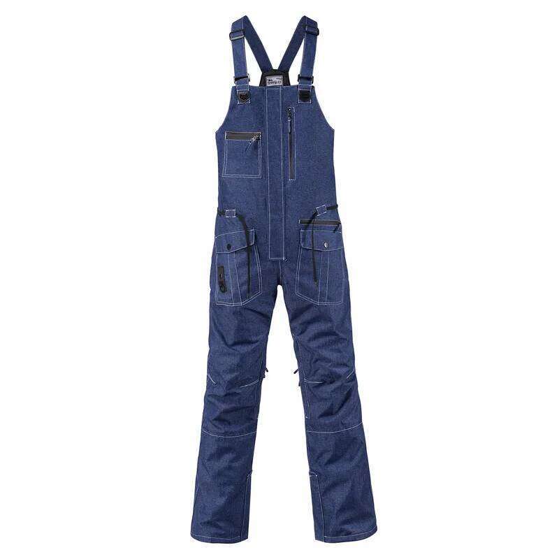 Ski Pants for Men and Women, Windproof, Waterproof, Thicken Snow Pants, Outdoor Sports, Snowboarding, Breathable Jean Trousers