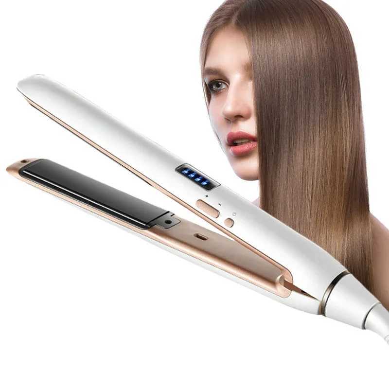 Professional Ceramic Hair Straightener LED Display Flat Iron 2 in 1 Hair Fast Straightening and Curling Irons Hair Styling Tools W250610